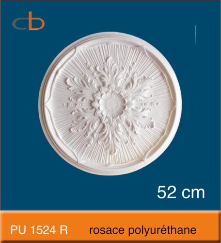 PU 1524 R - Rosace en polyuréthane d=52,0 cm